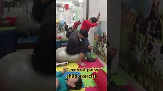 cerebral palsy child exercise for knee in long life physiotherapy and rehab hospital [upl. by Ailen743]