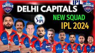 IPL 2024  Delhi Capitals Team New Squad  Delhi Team Players List 2024  DC Team Squad 2024 [upl. by Olethea]