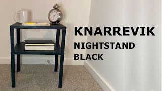 IKEA  KNARREVIK Nightstand Black [upl. by Lennie431]