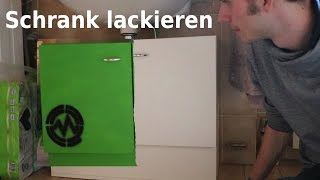 Schrank lackieren  DIY Anleitung [upl. by Angelo168]