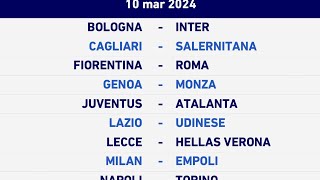 PRONOSTICI Serie A  28 giornata [upl. by Alamac]