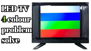 4 Color Show display problem  how to repair a color display LED TV problem [upl. by Paske]