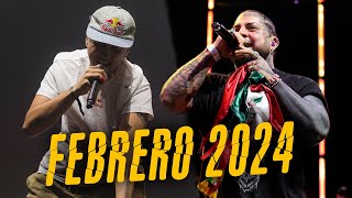 ¡Los 15 MEJORES MINUTOS del MES de FEBRERO 2024  Batallas De Gallos Freestyle Rap [upl. by Kcor]