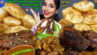 ASMR Eating Spicy Mutton CurryWhole Chicken CurryFish FryRiceEgg Big Bites ASMR Eating Mukbang [upl. by Oiluj]