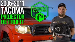 How to build custom HID projector retrofit headlights and install bixenon projectors and LED halos [upl. by Sonja459]