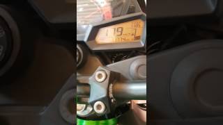 Top speed test Kawasaki z250 [upl. by Assilac844]