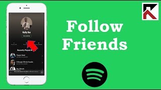 How To Follow Friends Spotify iPhone [upl. by Eecyac]