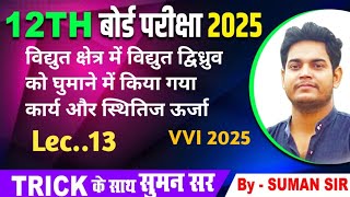 समरूप विद्युत क्षेत्र में विद्युत द्विध्रुव को घुमाने में किया गया कार्य और स्थितिज ऊर्जा [upl. by Aicnorev795]