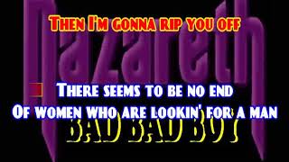 KARAOKE NAZARETH  BAD BAD BOY [upl. by Favian]