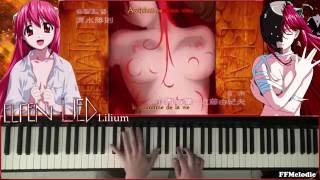 Elfen Lied Lilium Piano Cover [upl. by Naujal]