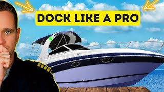 Tips amp Tricks to Docking a Single Engine Boat [upl. by Cacilia179]