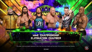 WWE Elimination Chamber 2022 Lashley c vs Lesnar vs Rollins vs Styles vs Riddle vs Theory [upl. by Matronna799]