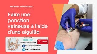 Ponction veineuse avec un aiguille Vacutainer [upl. by Adnilg829]