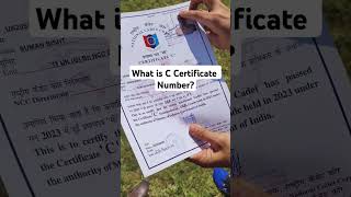 What is NCC Certificate Number [upl. by Feenah]