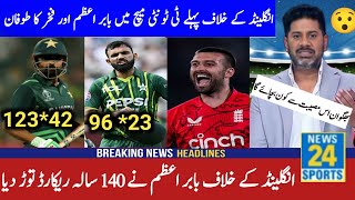 Fakhar Zaman and Babar Herioic batting against England 1st Match  Pak tour Eng 1st T20 Highlights [upl. by Adara576]