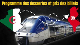 Train TunisieAlgérie  Programme des dessertes et prix des billets [upl. by Fridlund137]