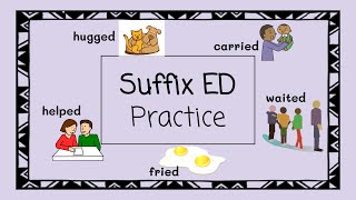 Suffix ED Practice  4 Minute Phonics [upl. by Thurber392]