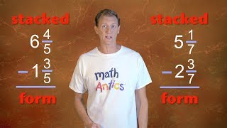 Math Antics  Subtracting Mixed Numbers [upl. by Sasnak]