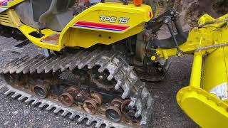 ISEKI Piccoro TPC 15 Compact Track Tractor Rotavator Tiller [upl. by Shaeffer241]