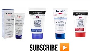 افضل كريم التشقق والحكة والحساسية لليدين و الرجلين Eucerin urea Repair pieds et Mains vs Neutrogena⭐ [upl. by Ferne303]