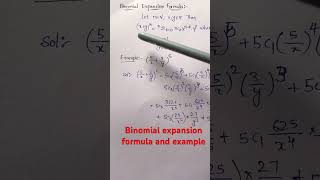 Binomial expansion formula and example inter first year maths binomial theorem concept [upl. by Vadim]