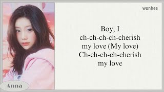 ILLIT CHERISH my love karaoke with easy lyrics [upl. by Alleahcim414]