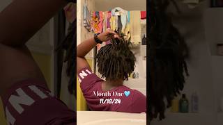 I made it to 1 month 🥹 locs [upl. by Marlen]