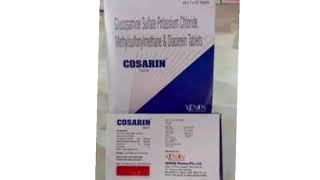 COSARIN Tablets Glucosamine Sullate Potassium Chloride Methylsulfonylmethane amp Diacerein Tablets [upl. by Suirradal]