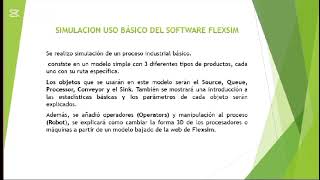 presentación simulación FLEXSIM [upl. by Eical750]