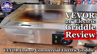 21 Inch VEVOR Commercial Electric Countertop Griddle REVIEW [upl. by Guimar]