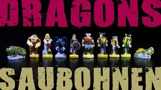 Dragons Fèves  Saubohnen  Mini Drachen amp Wikinger Figuren  Unboxing [upl. by Brunhilde]