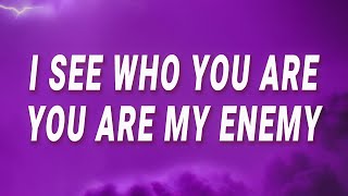 Tommee Profitt  I see who you are you are my enemy Enemy Lyrics [upl. by Ellesig573]