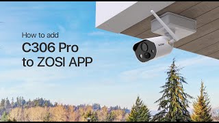 How to Add Zosi C306 Pro to Zosi Smart App [upl. by Asirrac]