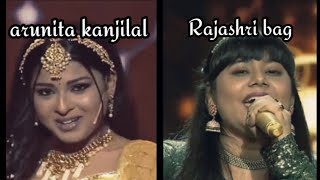 who is the best   Arunita kanjilal  Rajashri bag  Indian idol  saregamapa 2022 [upl. by Artemla]