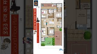 36 by 72 Feet House Plan  6BHK Duplex House Plan shorts houseplan viralhouse groundfloor [upl. by Ahsyt462]