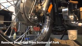 Royal Enfield Fork Oil Change [upl. by Eittak]