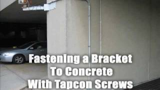 UltraCon Tapcon Concrete Screws for Fastening a Bracket to Concrete [upl. by Lelia]