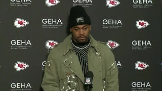 Chris Jones talks after Chiefs punch ticket to 6thstraight AFC Title Game with win over the Bills [upl. by Nautna]