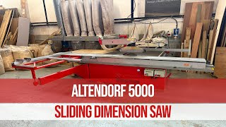 Altendorf 5000 Sliding Dimension Saw [upl. by Natassia587]