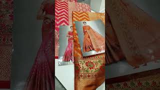 kavita ladies collection Gondia Maharashtra soft silk saree with Brocket blouse piece DM 9049278923 [upl. by Kylynn]