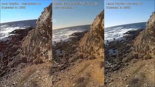 GoPro Hero3 Black Edition vs Hero2 vs Sony Aciton Cam  Color Corrected [upl. by Hum838]