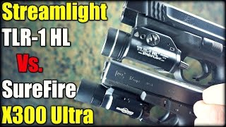 Streamlight TLR1 HL Vs SureFire X300 Ultra Part 2 [upl. by Imeaj362]