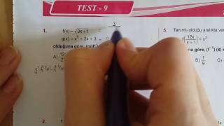 Karekök YKSLYS Matematik TÜREV Test 9 ÇözümleriTürev alma kuralları [upl. by Kokoruda693]