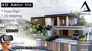 5000 Sqft Modern House Full Design amp Tour by 4D Arch Viz [upl. by Anileda]