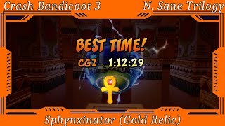 Crash Bandicoot 3 Warped  Sphynxinator Gold Relic [upl. by Krid]