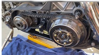 How to remove the primary drive and clutch assembly from a Harley Davidson Episode 22 [upl. by Llenrup]