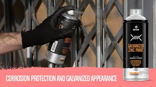 How to paint a metallic fence with MTN PRO Galvanized Zinc paint [upl. by Spiegleman923]