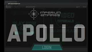 Imperium Empires  APOLLO Web Game Quick Start [upl. by Idihsar]