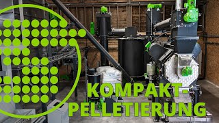 Kompakte Pelletierlösung für Holzpellets  Kleinanlage in Frankreich [upl. by Drucie]