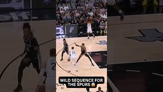 Spurs Fans Are FREAKING OUT Over This WILD Sequence shorts [upl. by Aneehsram]